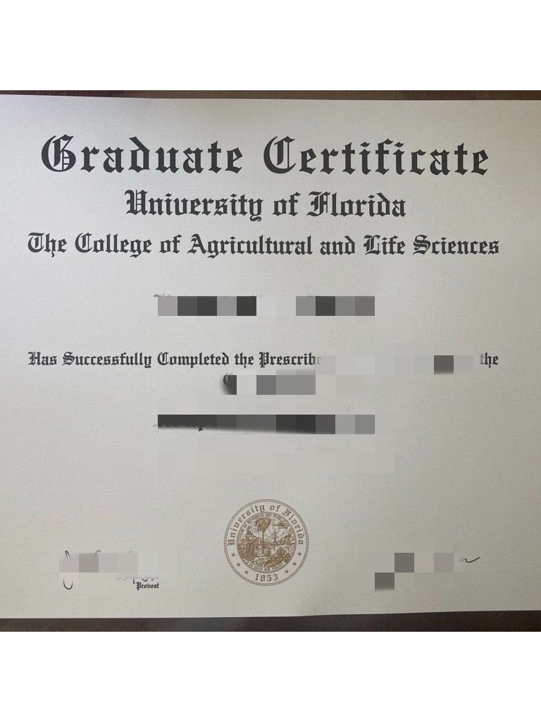 购买佛罗里达大学最新毕业证,University of Florida Certificate transcript