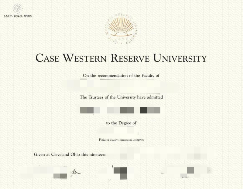 线上订购美国凯斯西储大学毕业证成绩单，CWRU diploma transcript