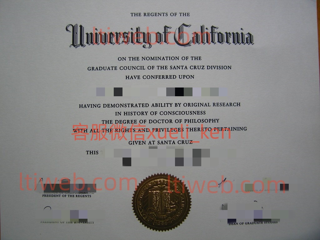 购买加州大学圣克鲁兹分校毕业证书解锁您的梦想，美国UCSC文凭