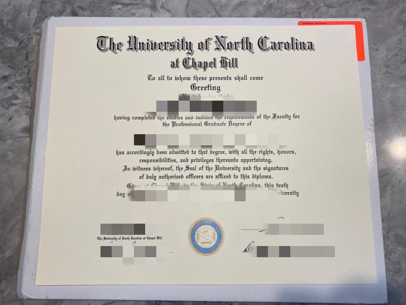 推荐购买北卡罗来纳大学教堂山分校毕业证书，North Carolina Certificate transcript