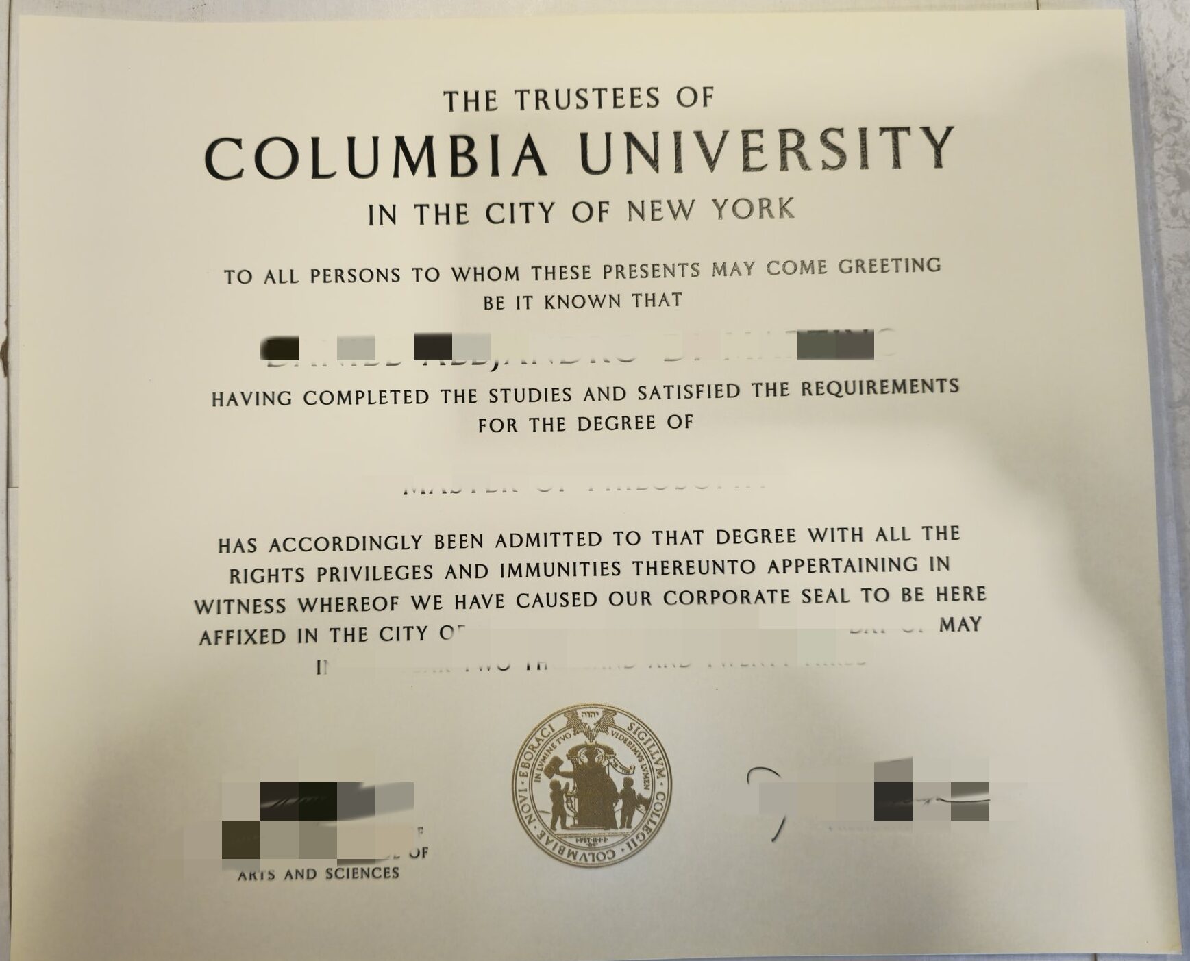 在线定制哥伦比亚大学原版毕业证，哥大成绩单制作