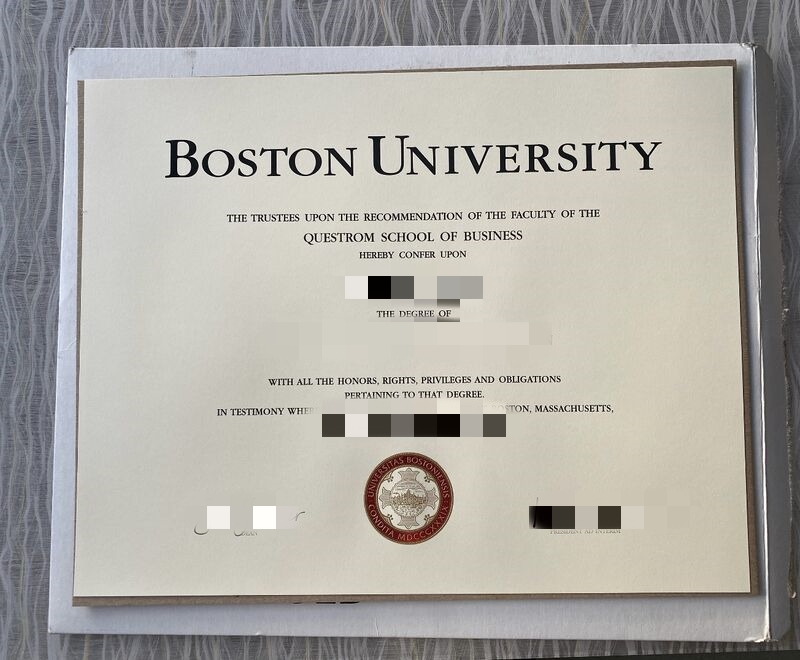 波士顿学院新版毕业证展示美国留信认证，BC Certificate transcript