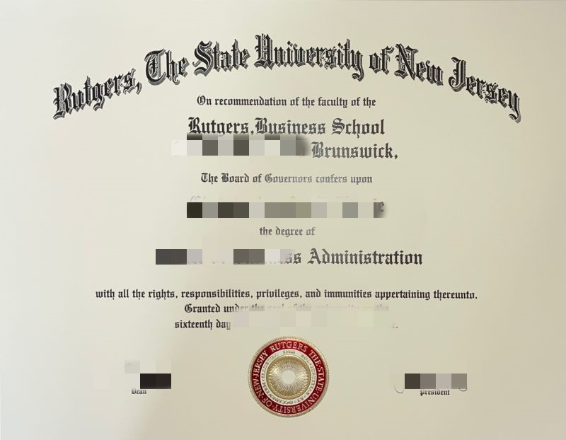 定制美国罗格斯大学毕业证书，Rutgers University diploma transcript